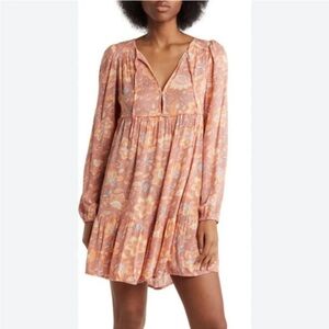 Billabong Coral Floral Mini Dress
